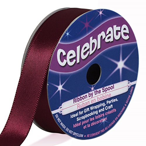 Distrifil - Bobine de ruban - satin - long 6m - larg 13 mm - Celebrate - Rouge