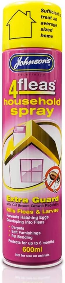 JOHNSON'S 4FLEAS HOUSEHOLD SPRAY WITH EXTRA GUARD - FLEA & INSECT TREATMENT (1 CAN)