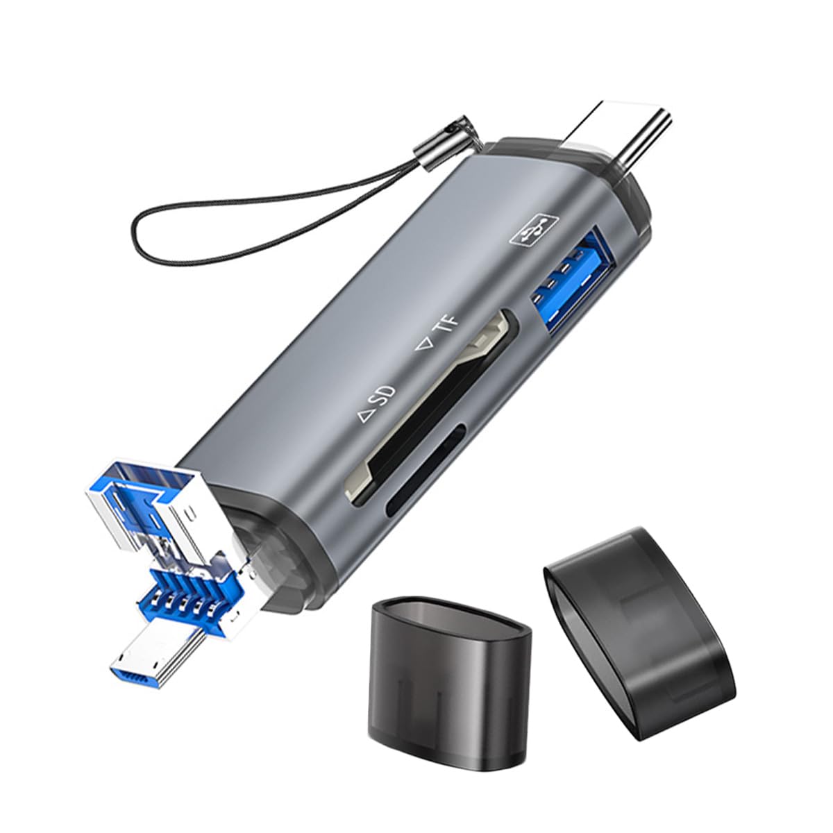 カードリーダー【2025年初新モデル】メモリカードリーダー USB/Type-C/Micro USB SDカードリーダー 3in1多機能 USB3.0/SD/TF変換アダプタ OTG対応 双方向高速データ転送 設定不要 Phone16/Phone15/タイプC スマホ/MacBook/PC/Galaxy/Android/Type-C/USBなど機器に適用