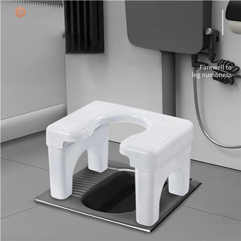 Reposapiés de plástico for adultos, taburete de baño con escalón elevado, ayuda for sentadillas, taburete de baño portátil, taburete de baño resistente for adultos, reposapiés antideslizante.(Option 1
