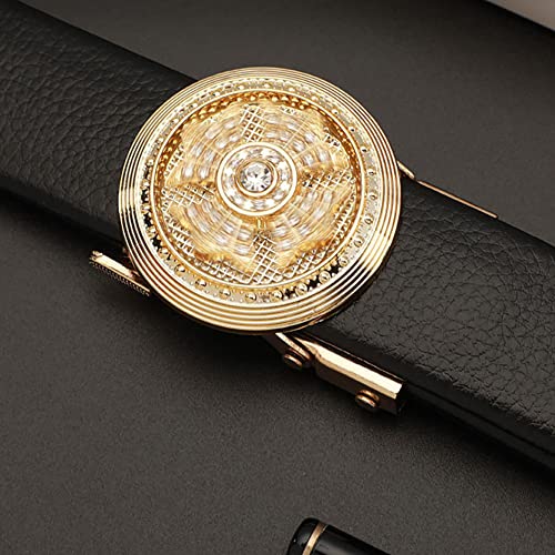 Men's Ratchet Dress Belt with Fashion Shiny Automatic Buckle,Adjustable Business Casual Belt4
