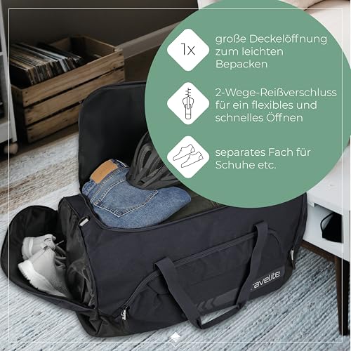 travelite Reisetasche groß XL, Kick Off, leichte Tasche für Urlaub und Sport, Schwimmbad, Klinikaufenthalt, 70 cm, 120 Liter
