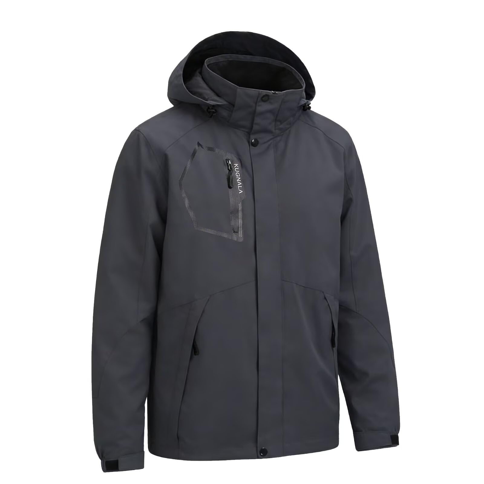 Men's Rain Jacket Waterproof Lightweight Hood jackets for Hiking Cycling Travel Raincoat S-6XL