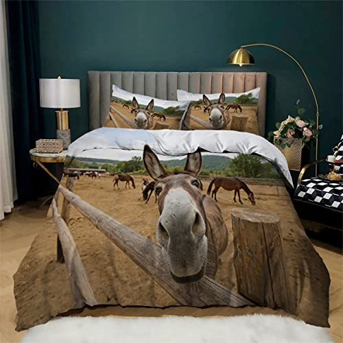 MAQUE Funda Nordica Cama 105 - Culo Moreno Suave Microfibra Juego Funda Nordica 105 - Funda Nordica 200x200 cm con Cremallera y 2 Fundas de Almohada 50x80 cm