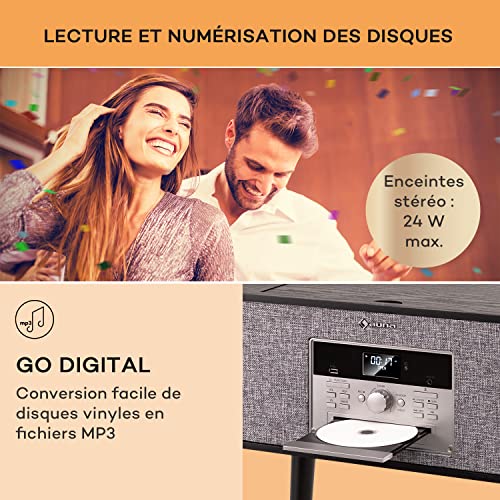 Auna Platine Vinyle Bluetooth, Tourne Disque Vinyle CD & USB avec Haut Parleur, Tourne-disques Audio Vinyle 33 Tours… - Les Beatles, Paul McCartney, John Lennon, RIngo Starr, George Harrison Auna Platine Vinyle Bluetooth, Tourne Disque Vinyle CD & USB avec Haut Parleur, Tourne-disques Audio Vinyle 33 Tours… – Image 4