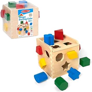 SUNNY, Melissa & Doug, Cubo Quebra Cabeça Formas Geométricas, Acima de 3 anos