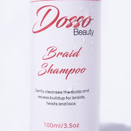 Miniatura 6 de Champú para trenzas, 3.4 fl oz3.5 oz, orgánico, con aroma a vainilla, limpiador del cuero cabelludo, alternativa perfecta para un enjuague ACV, para