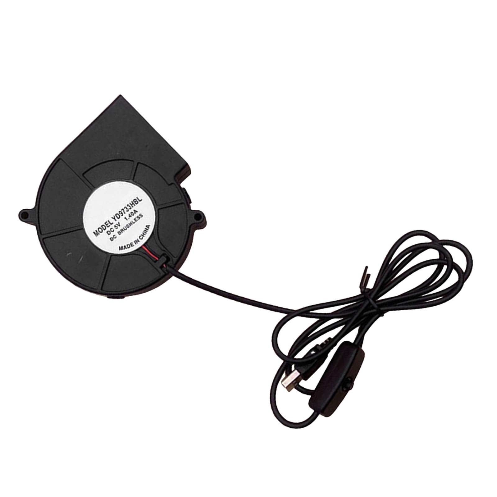 YHAILI 5V USB Blower Fan For BBQ Grill And 3D Printer Cooling 3600RPM Ball Bearing Efficient Heat Dissipation