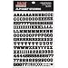 JAM Paper Self Adhesive Alphabet Letters Stickers - Black - Pack of 370 Stickers
