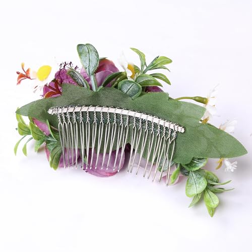 Pinza para cabello con flores para mujer, elegante miniatura 5