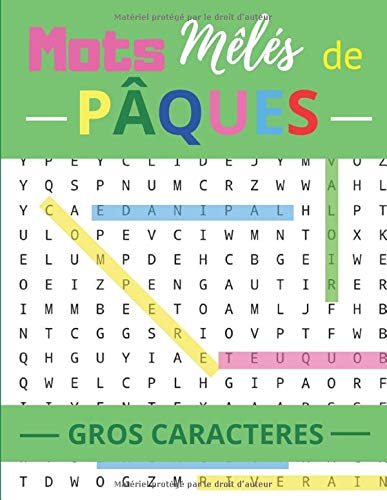 Télécharger Mots Mêlés de Pâques: Retrouvez les mots cachés autour du vocabulaire de Pâques | Gros caractè PDF Ebook En Ligne