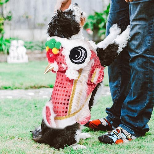 Disfraz para perro Luxshiny León XS miniatura 7