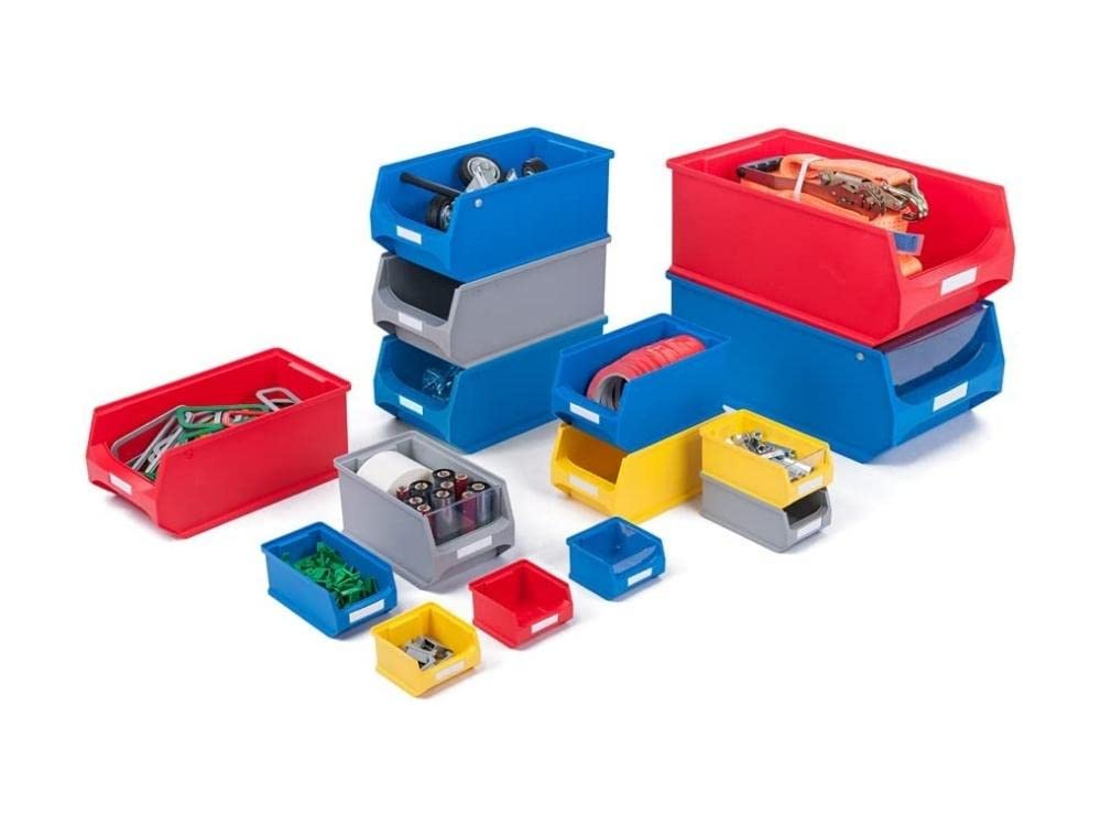 SuperSparSet 40x Leitfähige Sichtlagerbox 2.0 | HxBxT 7,5x10x17,5cm | 0,8 Liter | ESD, Sichtlagerbehälter, Sichtlagerkasten, Sichtlagerkastensortiment, Sortierbehälter