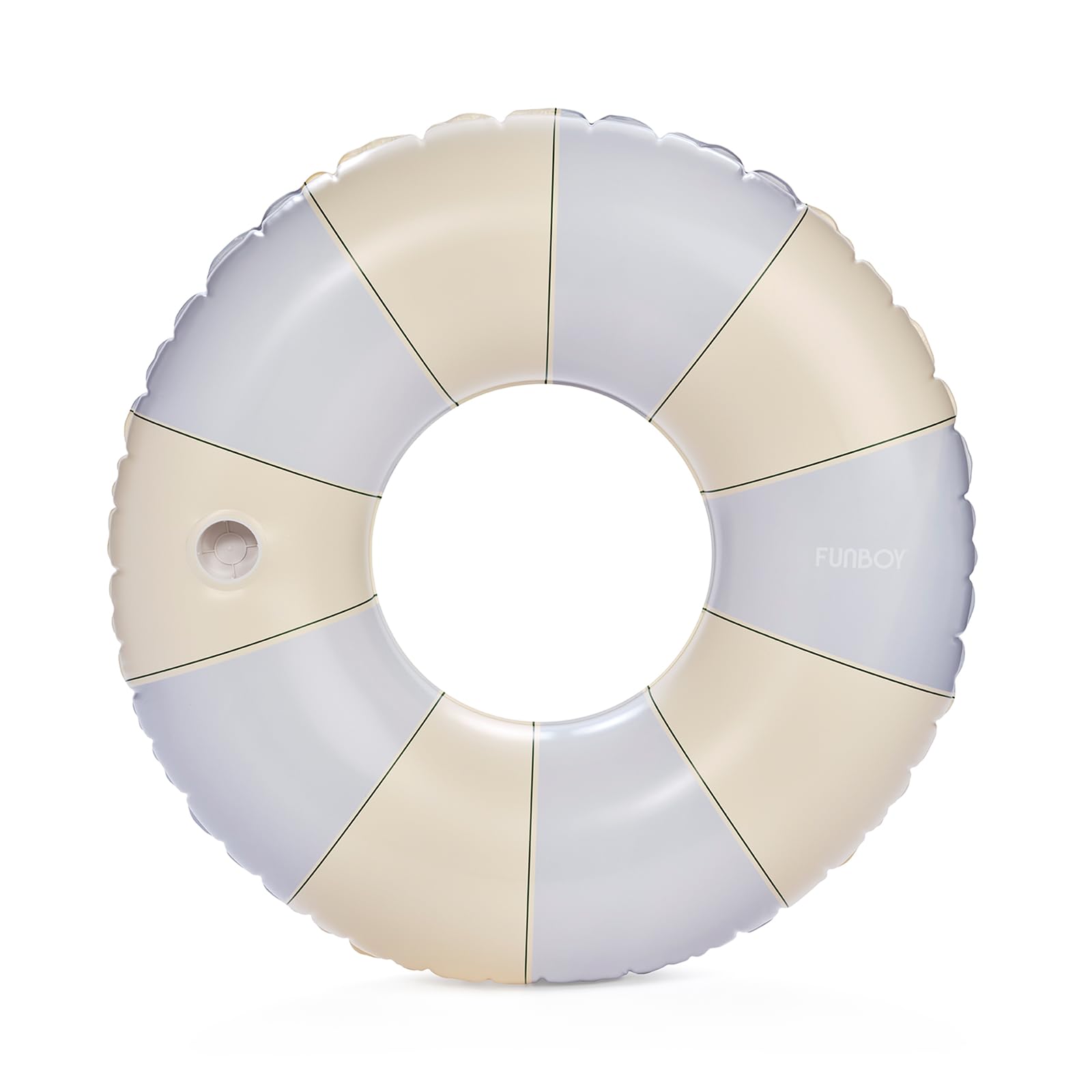 FUNBOY Flotteur de Piscine Gonflable à Rayures géantes avec Porte-gobelet, Chambre à air pour Adulte de 122 cm