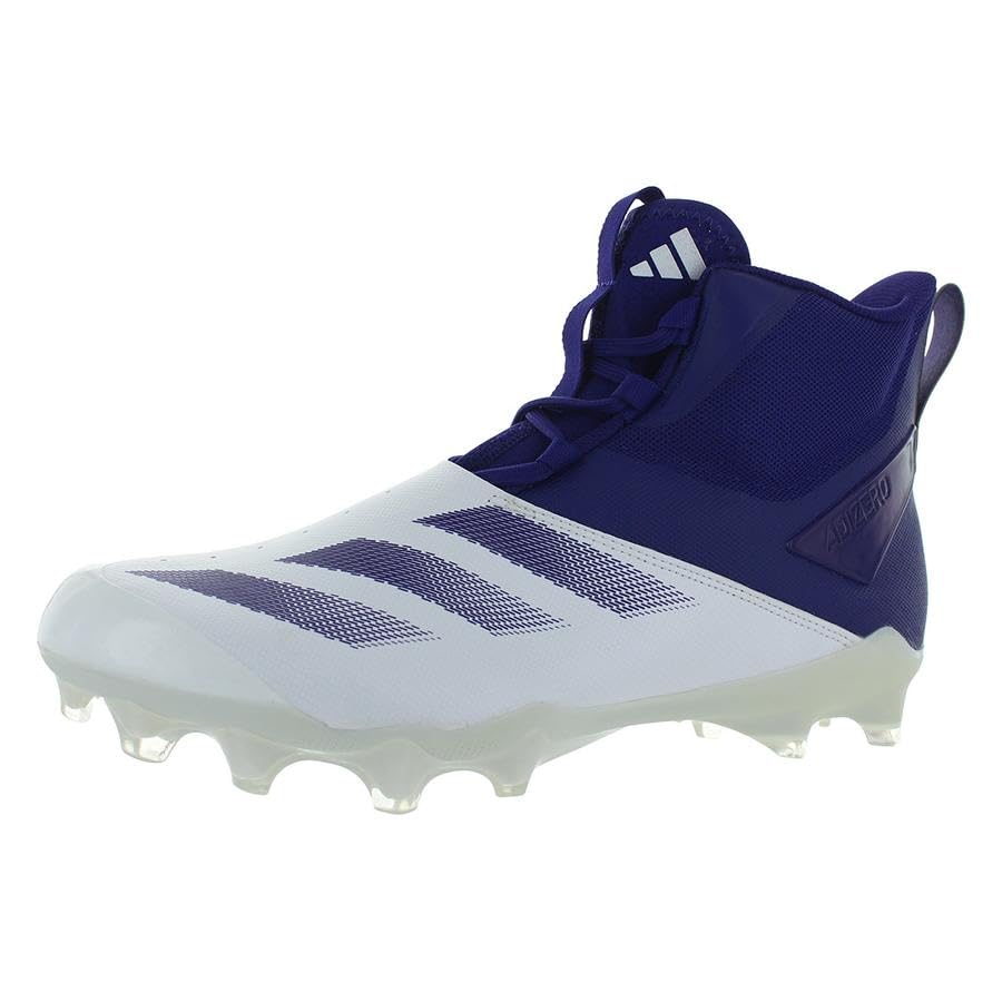 Image of adidas Adizero Chaos Unisex Shoes Size 8.5, Color: Team College Purple /Footwear Chalk White /Pure White
