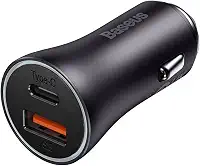 Carregador Veicular Baseus TURBO CHARGER Usb-a + Usb-c Turbo 60w