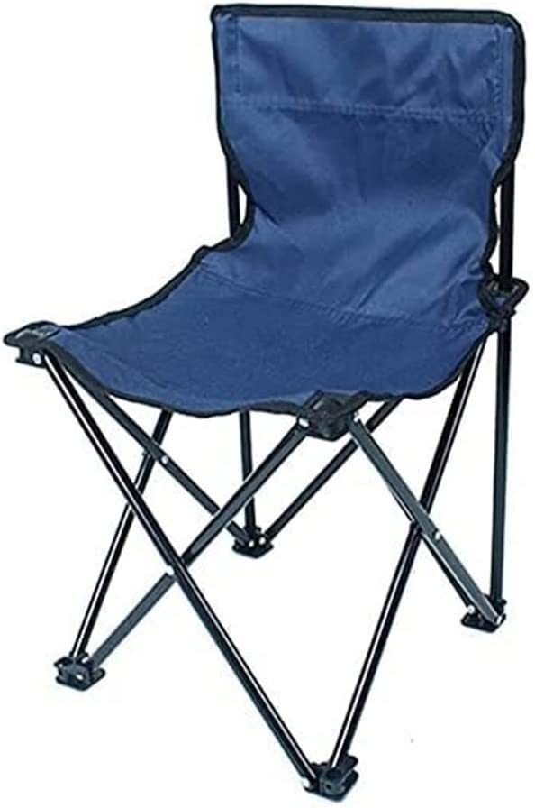 Chaise de camping pliable robuste légère avec tabouret de pêche