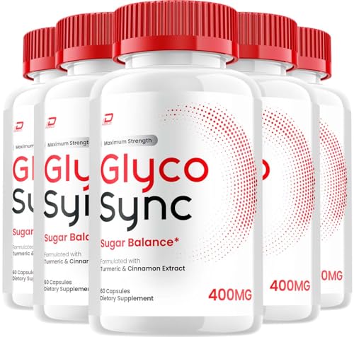 Glyco Sync Capsules – GlycoSync Sugar Optimizer Advanced Supplement, All Natural Formula to Maintain Healthy Levels, Maximum Strength, Glyco Sync Reviews (5 Pack - 300 Capsules)