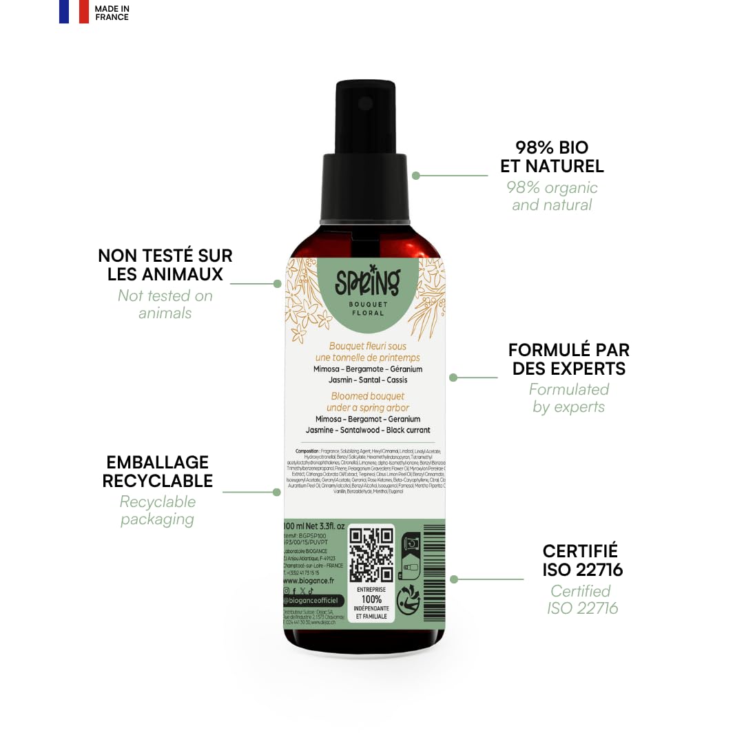 BIOGANCE - Parfum Spring sans alcool
