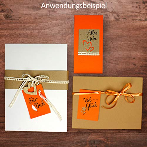 50x single cards Din A7 10.5x7.3 cm 240 g m² purple - Image 2