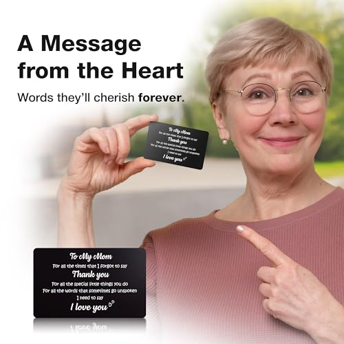 To My Mom – Engraved Keepsake Card, Heartfelt Message of Love and Gratitude for Birthday, Mother’s Day, or Any Special Occasion2