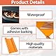 Huybaa Headlight Film, 30cm X 120cm Car Film(orange), Car Tinting Fi1m,Schutz,selbstklebend,transparent,zuschneidbar,getöntes Vinyl,Nebelscheinwerfer