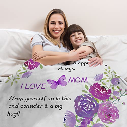 Mom Blanket, Birthday Gifts for Mom, Fall Mother Gifts from Daughter Son - image 3