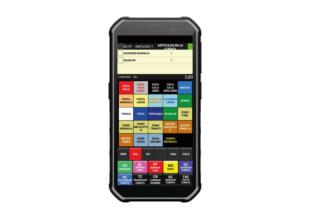 PDA Comandero GEON X1 - PDA-Smartphone 4G+64G, CPU Octa-Core, Android 13, Certificación IP68, Desbloqueo Facial y Huella, Cámaras 16MP+8MP, Batería de 5100 mAh