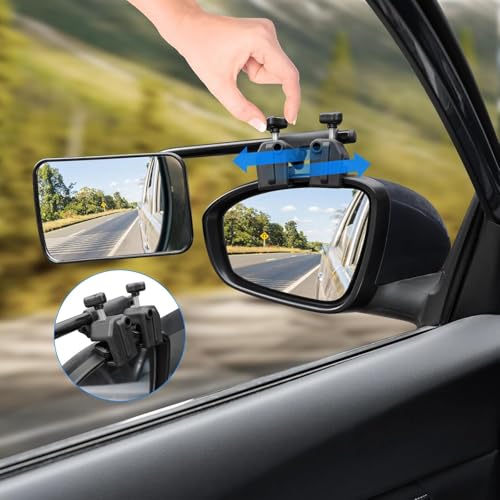 SUPAREE Wohnwagen Spiegel Auto universal Zusatzspiegel Auto außen Wohnwagen Außenspiegel für Wohnmobile für alle gängigen Fahrzeugtypen(2 Stück)