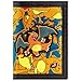 Pokemon Charizard No.6 Feu Orange Portefeuille