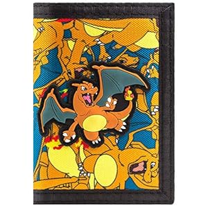 Pokemon Charizard No.6 Fire Orange Portemonnee, Oranje, één maat, One Size, Oranje, Taille unique, Uniek