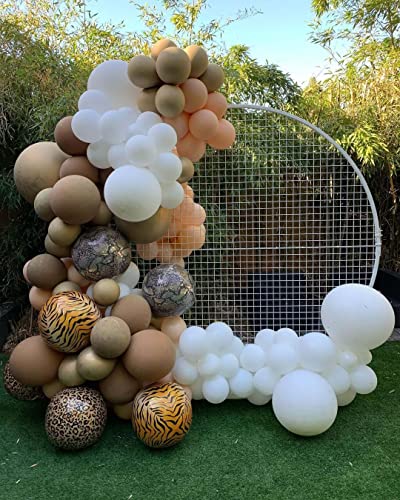 Leopard Heart Pattern Balloons 6 Pack Giant 22 Inch 4D Animal Leopard Print Foil Balloons Helium Jungle Safari Balloons Wildlife Cheetah Balloons For Animal Theme Backdrop Kids Party Decorations #TOP3