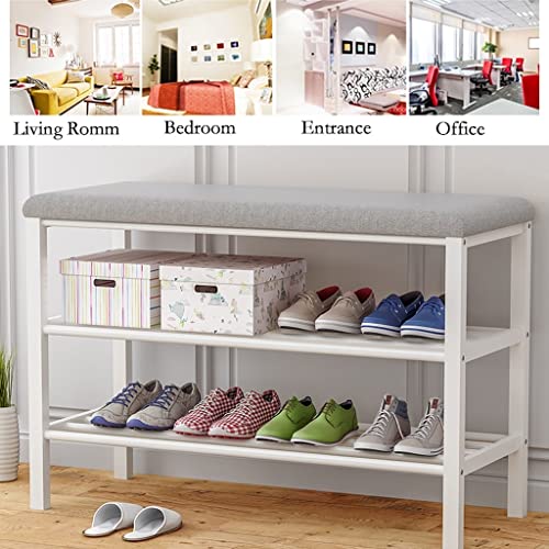 Meuble à chaussures de 80 cm de style épuré et assise confort