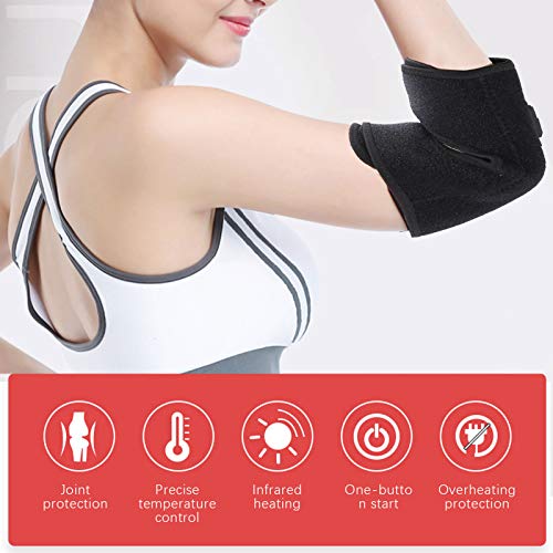 Heated Elbow Brace, Hot Therapy for Elbow, Heating Pad for Tennis Elbow