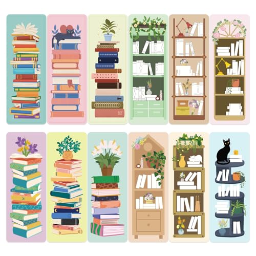 120pcs Reading List Bookmarks with Tassels 2.56 x 7.09in Book Tracker Bookmarks Double-Sided Bookshelf Bookmarks Bulk Back-to-School Supplies Gifts for Book Lovers Women Students Teachers