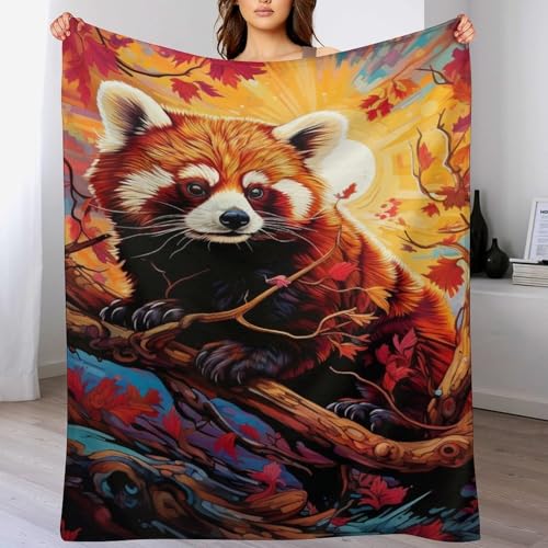 Couverture raton laveur en polaire de flannel douce de 130x150cm - 2