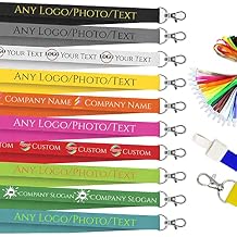 XRLSG Personalized Custom Lanyards with Logo/Photo/Text/Name for Office, School, Event