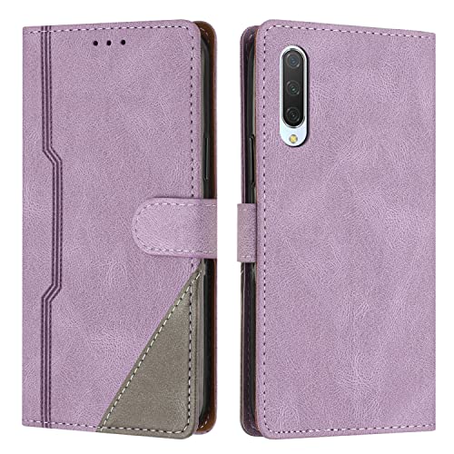 Cover per Xiaomi MI 9 Lite/MI A3 Lite/MI CC9, Custodia in PU Pelle, Antiurto Libro Portafoglio Protettiva Cover Compatibile con Xiaomi MI 9 Lite/MI A3 Lite/MI CC9, Viola