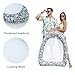 FindUWill Inflatable Pool Floats Adults, Large Fabric-Covered Pool Lounger Chair Raft with Mesh Center, Multi Purpose Pool Floaties Water Hammock Lounge, Ultra-Comfort Water Lake River Floating Raft