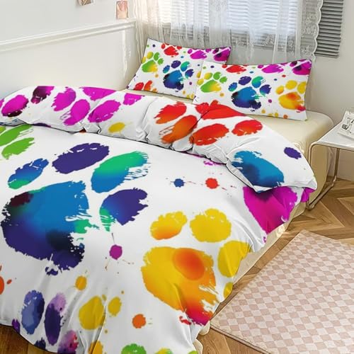 Parure de lit douce de qualité supérieure 3 pièces microfibre réversible 200 cm - 2
