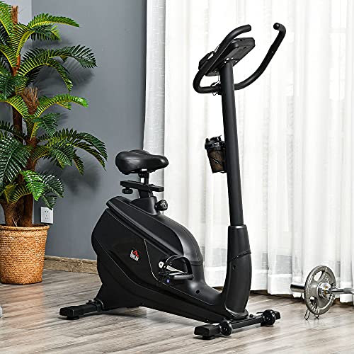 HOMCOM Heimtrainer Fahrradtrainer Trimmrad Magnetisch Pulsmessung LCD-Computer-Display Fitness Fahrrad einstellbar 150… – Bild 3
