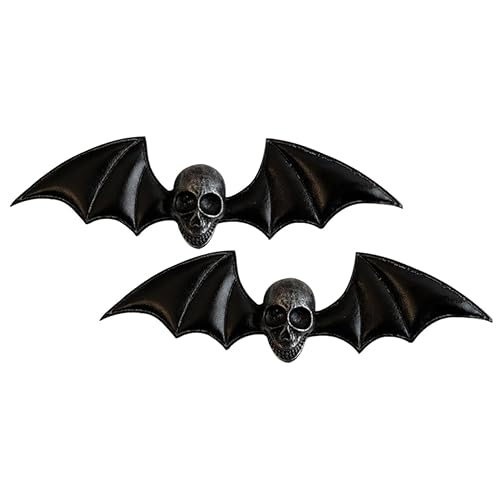 Pinzas góticas de calavera para el cabello, alas de murciélago, pasadores góticos de moda para mujeres para fiestas de Halloween disponible en Yaxa Guatemala