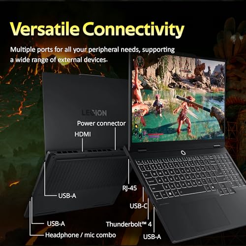 Legion 15" WQXGA 165Hz Gaming Laptop, Intel Ultra 7 255HX, NVIDIA GeForce RTX 5060 8GB GDDR7, 32GB DDR5, 2TB Storage (1TB SSD + 1TB Docking Station), Tastiera retroilluminata, Wi-Fi 7, Win 11 - Notebook - Immagine 7