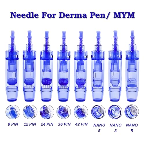 Image of Kostech dr Derma Pen Ultima A6 36 Pins Cartridges Needle - Healthy Care Derma Pen Ultima A6 Electric Micro Needle Pen Bayonet Replacement Parts 0.25 mm - (Pack of 5)