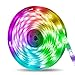 Produktbild Lychee LED Streifen,5M RGB LED Strip Beleuchtung mit Fernbedienung und 12V Netzteil,IP65 Wasserdicht,300 LEDs SMD5050 Led Lichtband Perfekt für Decke, Balkon, Küche und Weihnachts