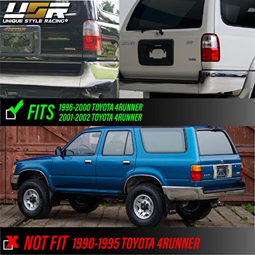 Usr Depo 96-02 4 Runner Tail Lights - Plug And Play Smoke Led Rear Tail Lamps Set (Left + Right) Compatible With 1996-2002 Toyota 4Runner (Black Smoked Lens, Amber Bulbs/Sockets Included) #TOP1