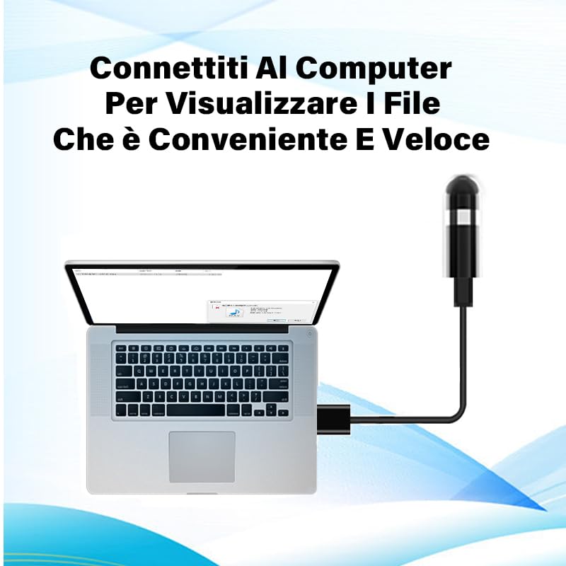 Registratore Vocale Spia 64GB - Ricaricabile USB, Con Password, Per Lezioni E Riunioni - Foto 7