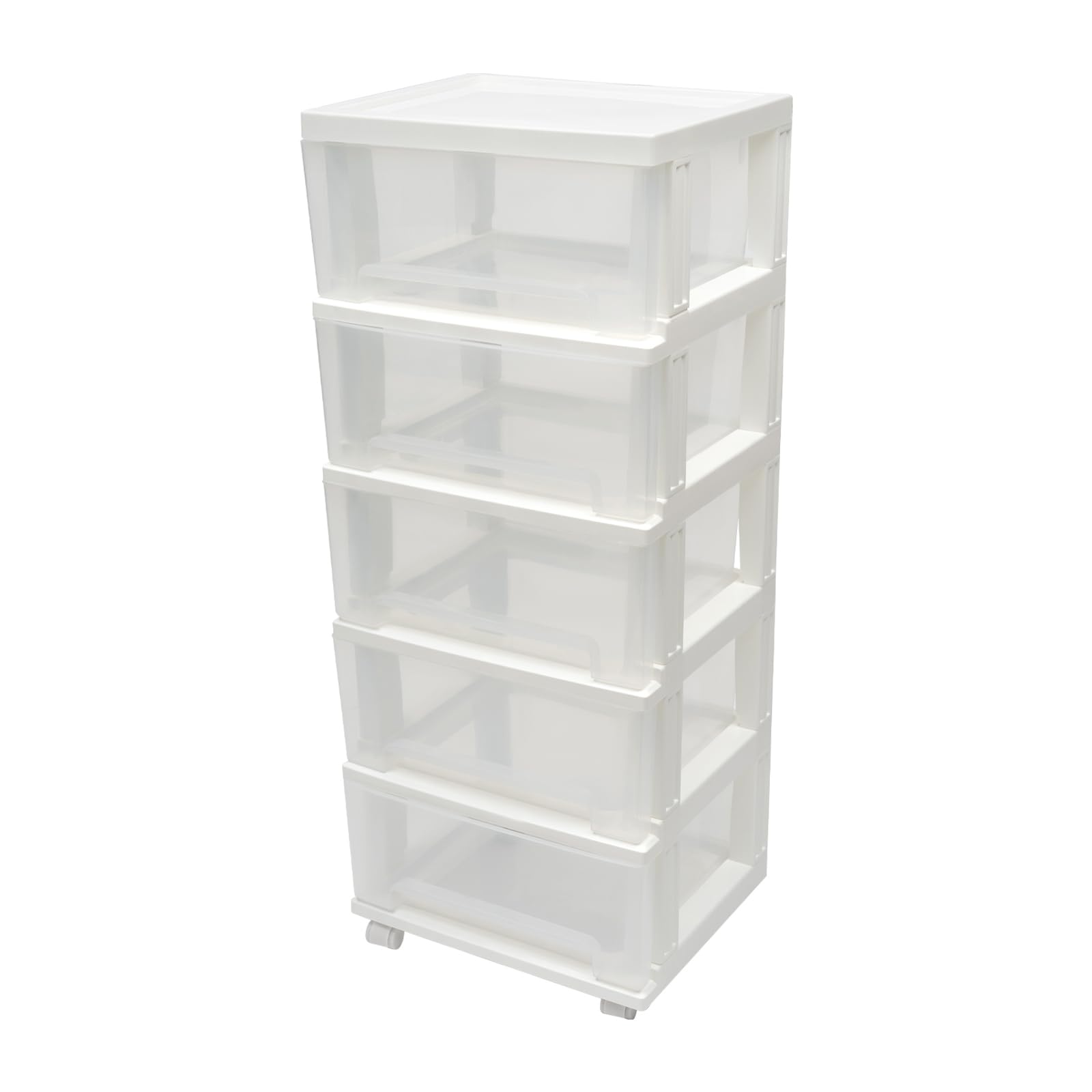 5-poziomowy organizer do przechowywania na kółkach szafka na biurko z kółkami plastikowe pudełka do przechowywania do sypialni salonu łazienki biura 40 x 33 x 98 cm wózek do przechowywania