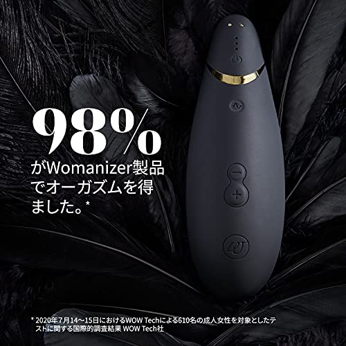 Womanizer ウーマナイザー Premium 1ー クリトリス吸引器 新機能自動操縦及びスマート静音 吸盤機械本体新案 G-スポットオーガズムクリトリスマッサージ Black - 画像3