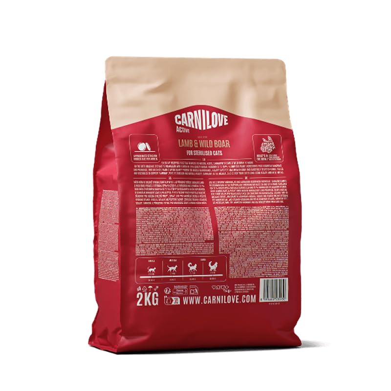 Carnilove Nourriture pour chat Active Agneau et sanglier 6 kg